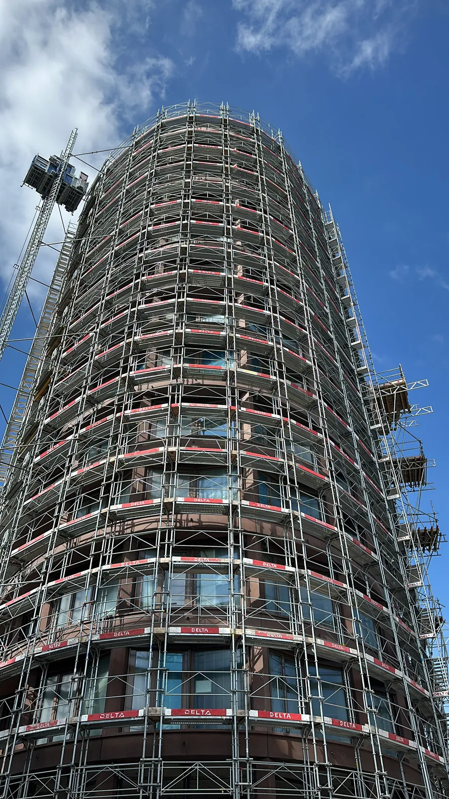 Construction immeuble micro-logements - Structure en cours