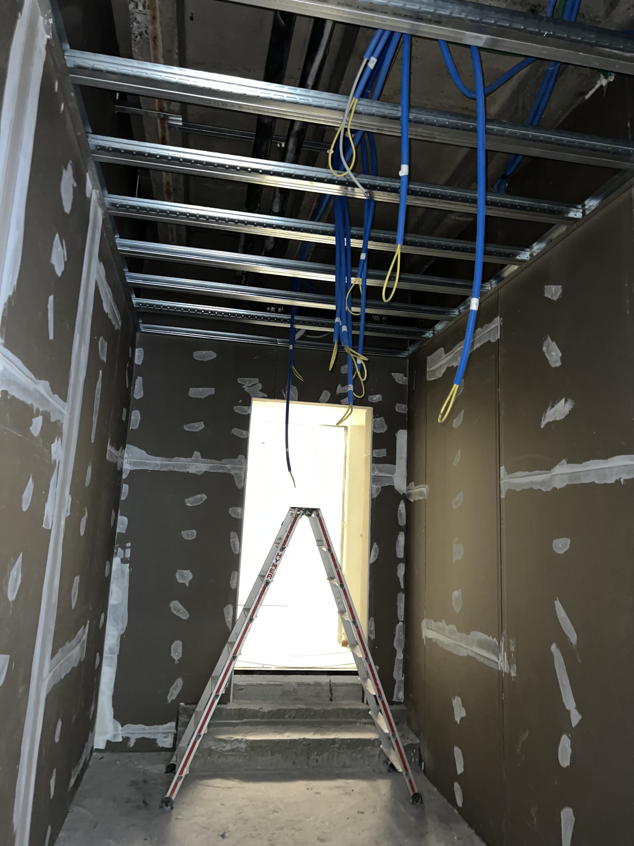 Phase de construction escalier