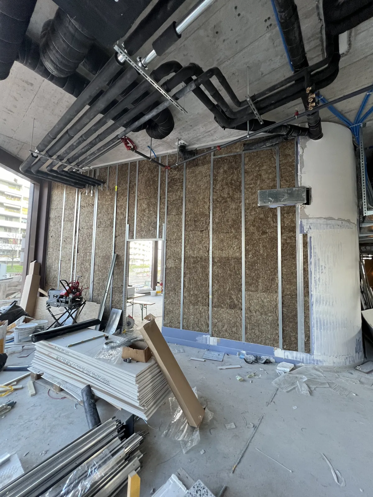 Chantier micro-logements - Avancement travaux